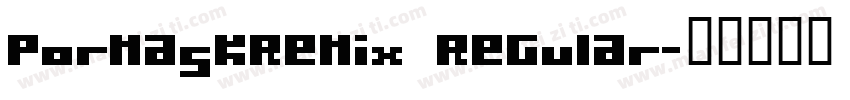 PormaskRemix Regular字体转换